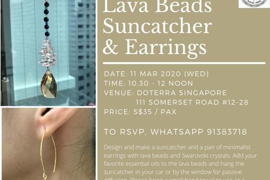 DIY Lava Beads Suncatcher and Earrings Workshop