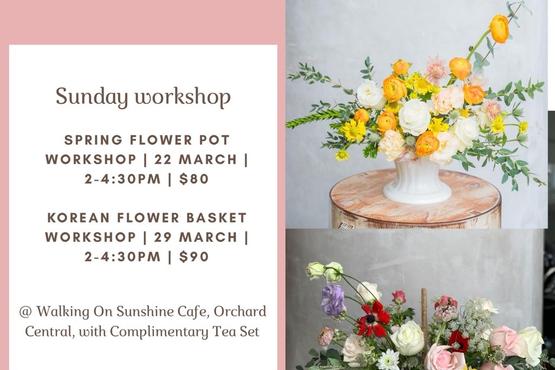 Korean Flower Basket workshop, 29 Mar, 2-4:30pm, $100