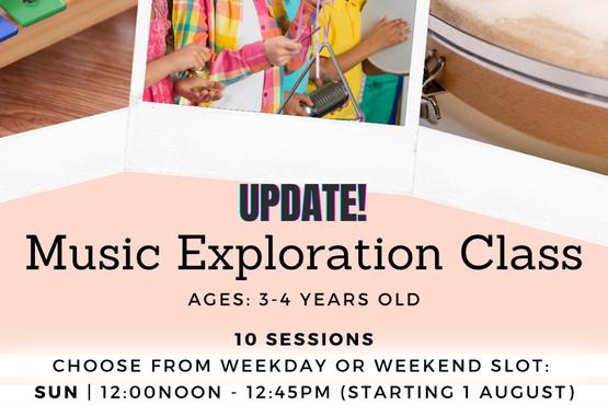 ENDED - Music Exploration Class (3-4 years old)