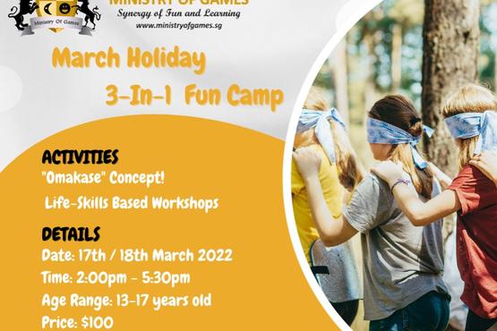 March Holiday 3-In-1 Fun Camp (Age 13-17)
