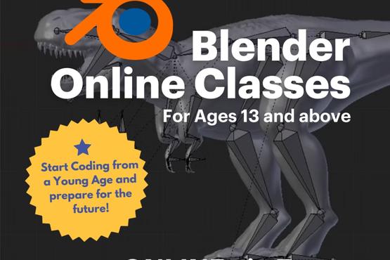 Blender 3D-Animation Design Classes. For Ages 13 and Above