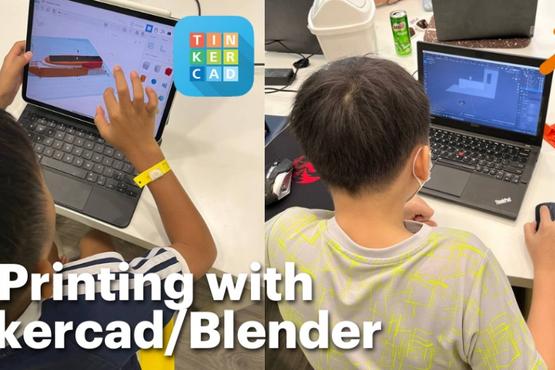 3D Printing with Tinkercad/Blender (Ages 7 – 19)